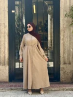 Uzun Rayon Tunik – Kuşaklı ve Düğmeli - Görsel 6
