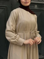 Uzun Rayon Tunik – Kuşaklı ve Düğmeli - Görsel 5